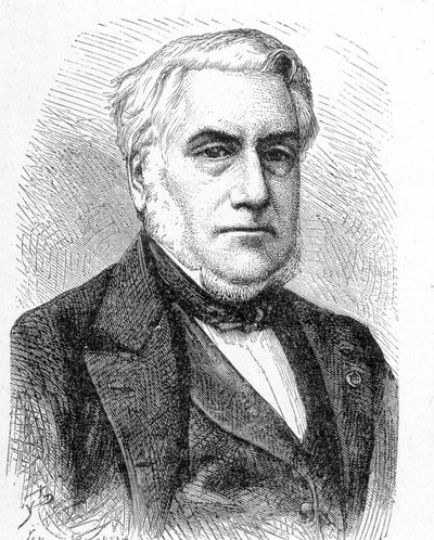 Portrait de Paulin Talabot (1799 - 1878) - dans « Album de la Science ; savants illustres ; Grandes découvertes » 1896 - French School