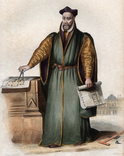 Portrait de Philibert Delorme (1510-1570), architecte français - French School