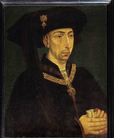 Portrait de Philippe III de Bourgogne dit Philippe le Bon - French School