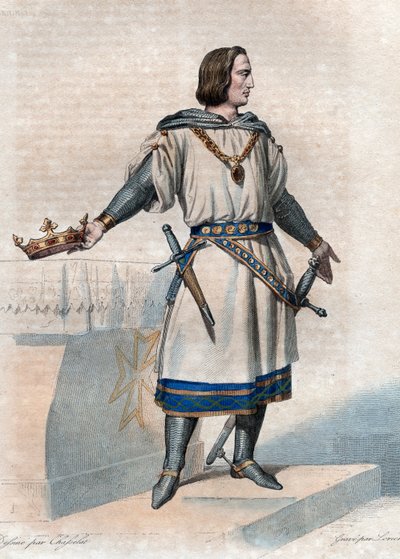 Portrait de Philippe II Auguste (1165-1223), roi de France - French School