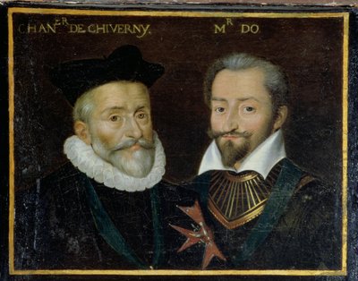 Portrait de Philippe Hurault (1528-99) Comte de Cheverny et François (1535-94) Marquis d