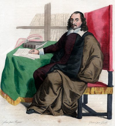 Portrait de Pierre Corneille (1606-1684), dramaturge français - French School