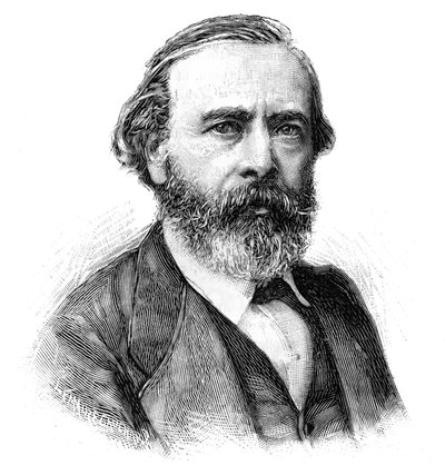 Portrait de Pierre Édouard (Pierre-Édouard) Frère (1819-1886), peintre français. Gravure dans « Le Monde Illustré », 5 juin - French School