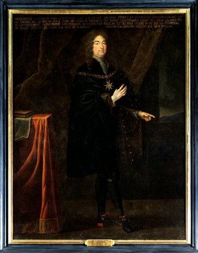 Portrait de Pierre François Maximilien IV de Béthune, troisième duc de Sully (1640-1694). Il porte le collier de l