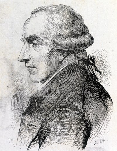 Portrait de Pierre Simon de Laplace (1747 - 1827), astronome, mathématicien et physicien français - dans « Album de la Science ; savants illustres ; Grandes découvertes » 1896 - French School