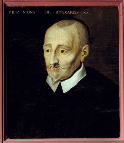 Portrait de Pierre de Ronsard (1524-1585), poète français - French School