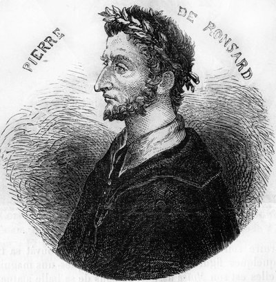 Portrait de Pierre de Ronsard, poète (1524-1585). Dans "Histoire Populaire de la France", sd. vers 1885. Gravure. - French School