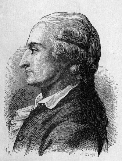 Portrait de Pilâtre de Rozier (1756 - 1785), physicien et aéronaute français (premier voyage en montgolfière) - dans "Album de la Science; savants illustres; Grandes découvertes" 1896. - French School