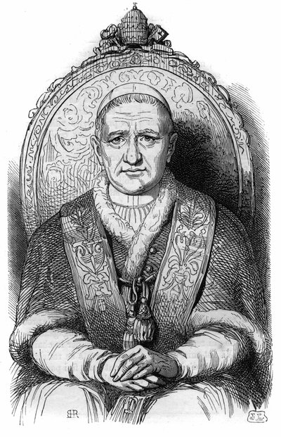 Portrait du Pape Grégoire XVI (Bartolomeo Alberto Cappellari) - French School