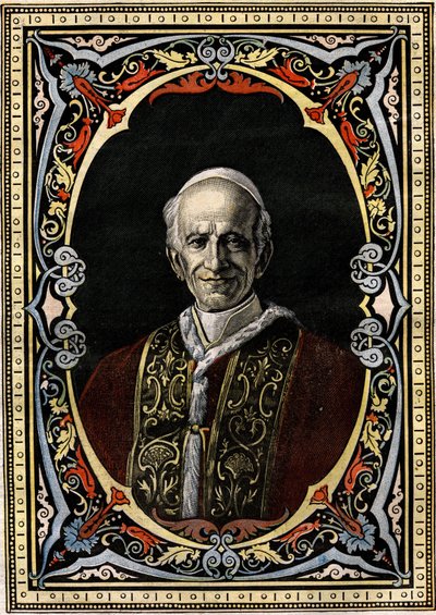 Portrait du pape Léon XIII (Gioacchino Pecci) - French School