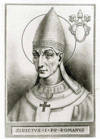 Portrait du pape Sirice, vers 1835 - French School