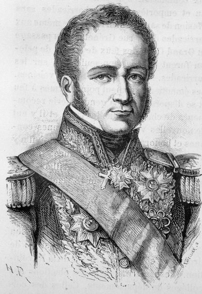 Portrait de Rigny, amiral français (1782 - 1835) - dans « L