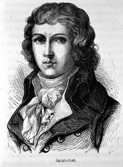 Portrait de Saint-Just (1767 - 1794) - dans « L