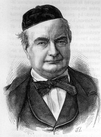 Portrait de Sainte-Beuve (1804-1869), écrivain français - dans "L