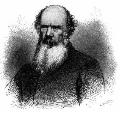Portrait de Samuel Charters Macpherson (1806-1860), soldat et homme politique britannique. Gravure de 1868. - French School