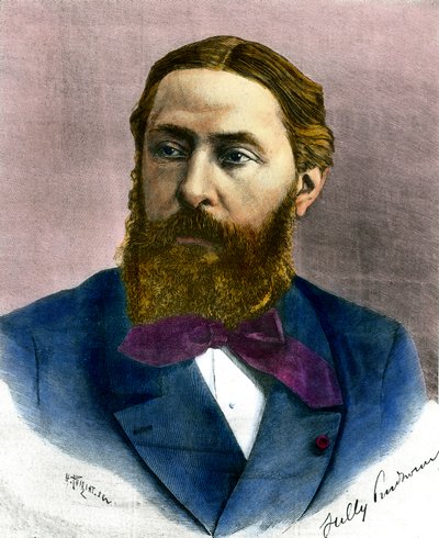 Portrait de Sully Prudhomme (1839-1907) Prix Nobel en 1901 et poète français - French School