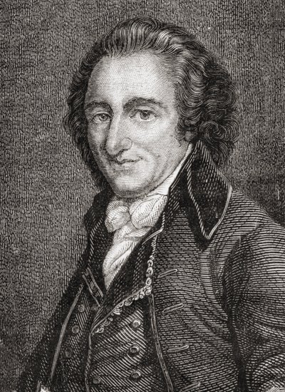 Portrait de Thomas Paine (1737-1809) - French School