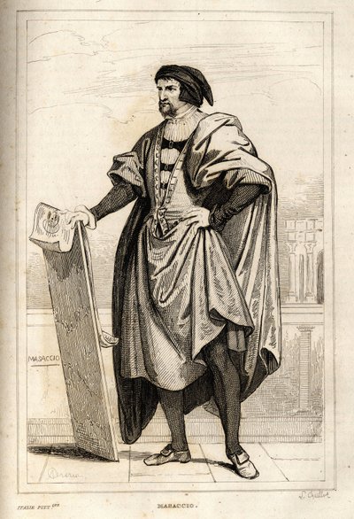 Portrait de Tommaso di Giovanni Cassai, dit Masaccio - French School