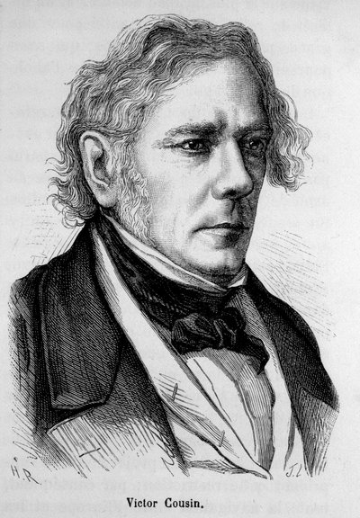 Portrait de Victor Cousin (1792 - 1867), philosophe français - dans "L