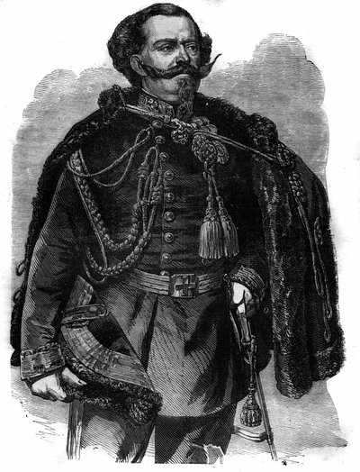 Portrait de Victor Emmanuel (Vittorio Emanuele II di Savoia ou Victor-Emmanuel) - French School