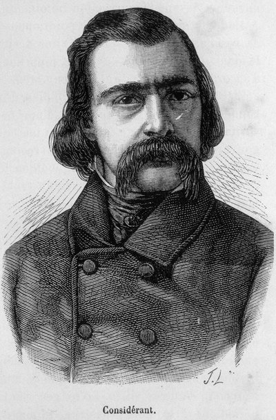 Portrait de Victor Recital (1808 - 1893) philosophe et économiste français - dans "L