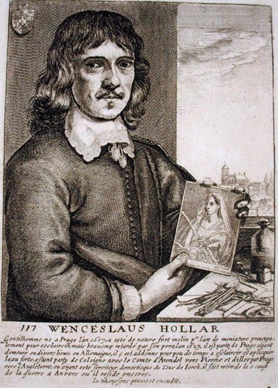 Portrait de Wenceslaus Hollar (1607-77) - French School