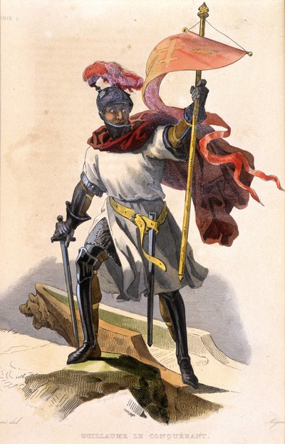 Portrait de Guillaume le Conquérant - dans "Le Plutarque français", éd. Mennechet - French School