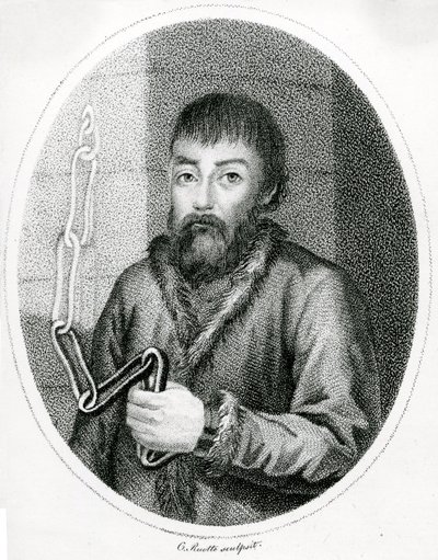 Portrait de Yemelyan Pougatchev, 18ème siècle - French School