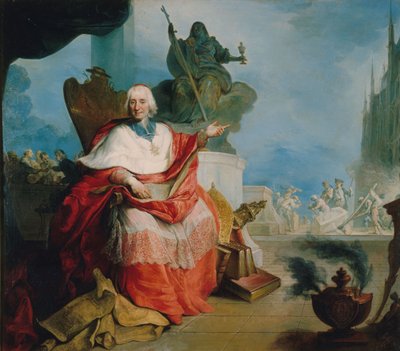 Portrait du cardinal Louis Antoine de Noailles (1651-1729), archevêque de Paris - French School