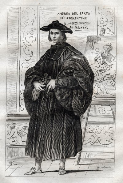 Portrait du peintre italien Andrea del Sarto (Andrea d