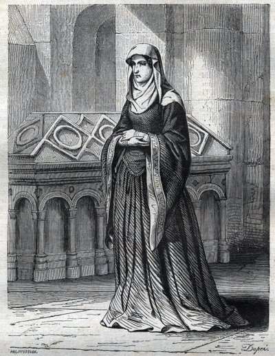 Portrait de la religieuse bénédictine qui aurait été la maîtresse et la sœur du pape Grégoire XII et la mère d