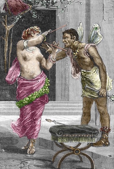 Portrait de la courtisane et actrice Théodora avant son mariage avec l