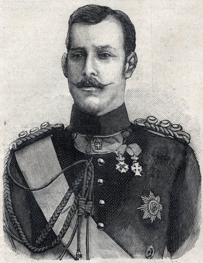 Portrait du prince héritier de Grèce (devenu Georges Ier de Grèce) - French School
