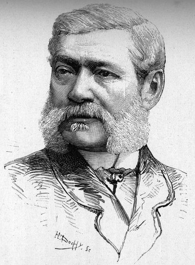 Portrait du graveur sur bois, Comte Colonna Cesari (1825-1887). - French School