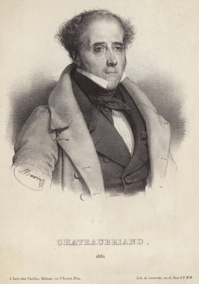Portrait du vicomte de Chateaubriand - French School