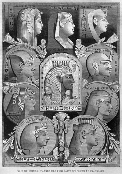 Portraits des reines et rois de l