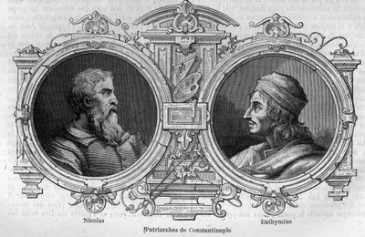 Portraits de Nicolas le Mystique (Xe siècle) et Euthyme de l