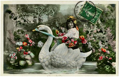 Carte postale : Joyeuses Pâques - French School