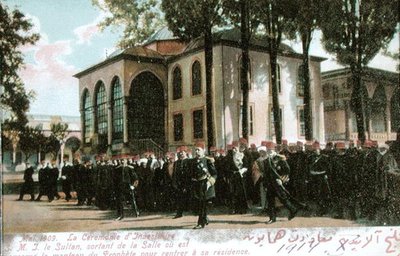 Carte postale représentant la cérémonie d