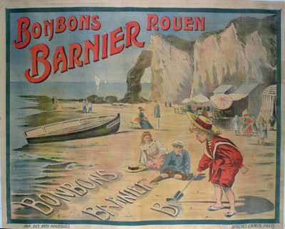 Affiche publicitaire pour les bonbons Barnier - French School