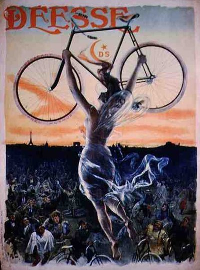 Affiche publicitaire pour les vélos 