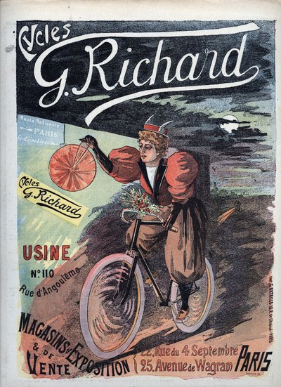 Affiche publicitaire « George Richard Cycles » Paris 1895 École française - French School