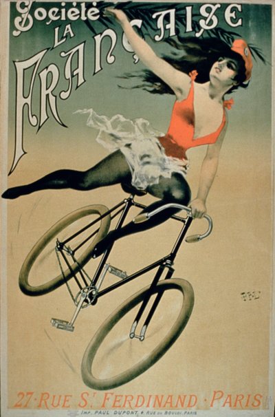 Affiche publicitaire pour la Société La Française, Paris - French School