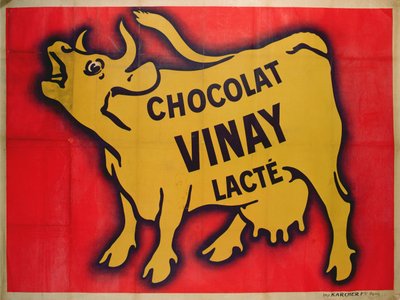 Affiche publicitaire pour le chocolat Vinay - French School