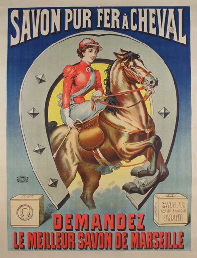 Affiche pour le savon Le Fer à cheval - French School
