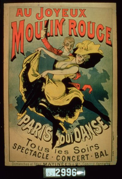 Affiche pour Paris Danse au Joyeux Moulin Rouge, Paris - French School