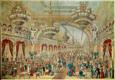 Affiche pour les magasins Crespin Dufayel sur le Boulevard Barbès à Paris. Paris du 19ème siècle. Arts décoratifs - French School