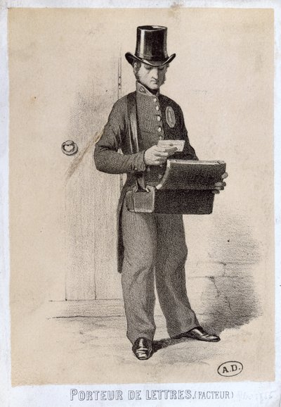 Facteur, vers 1865 - French School