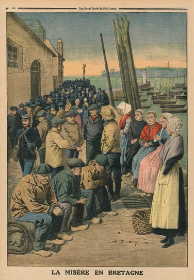 Pauvreté en Bretagne, illustration de couverture arrière de 