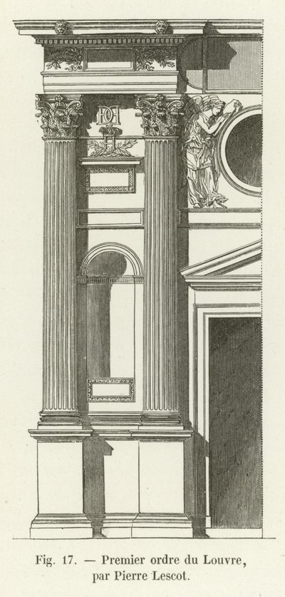 Premier ordre du Louvre, par Pierre Lescot - French School
